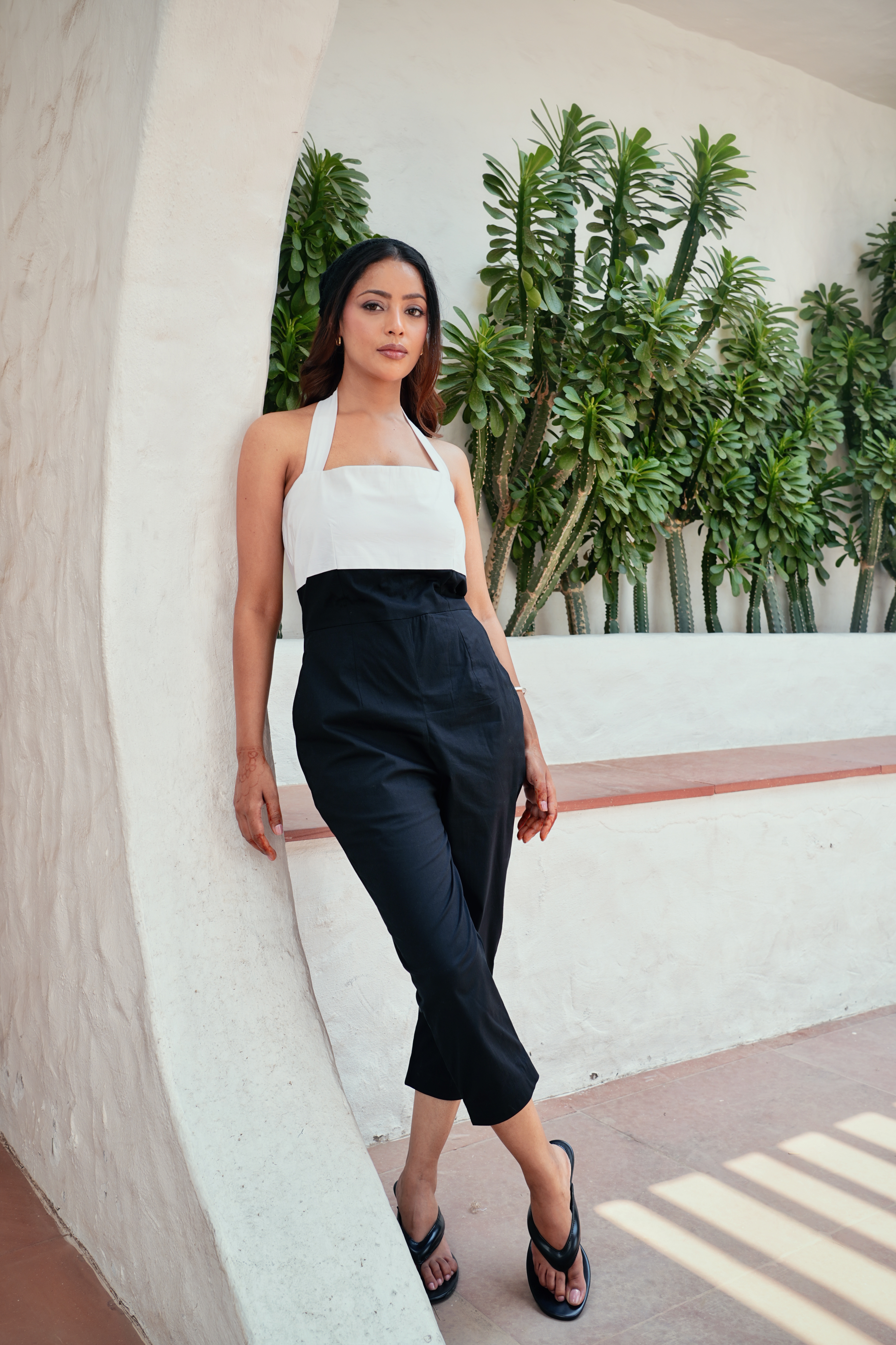 Noir Magnolia Capri Jumpsuit